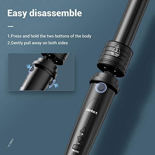 💄 ELEHOT Rizador Pelo Planchas Rizadoras Profesional Pantalla LCD  Tenacillas Pelo Ceramica Muitifunción 5 en 1 con Barras Recambiable Rizador  de Pelo Temperatura Ajustable Negro… en chollo.shop 🔥 | B06XT242FZ