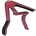 Guitar Capo for Acoustic and Electric Guitars with 6 String Aluminum Material Acoustic Electric Tools Colorful - Red