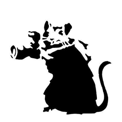 Banksy Rat Stencil / A4 Sheet Size (Design 17x17cm) / Home Decor Art ...