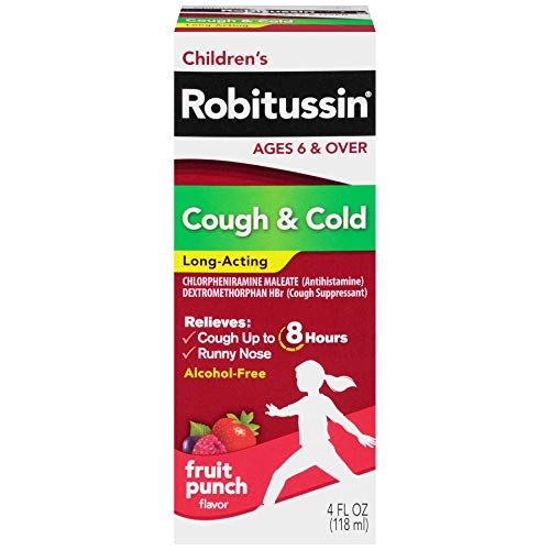 Children's Robitussin LongActing Cough and Cold Medicine for Kids