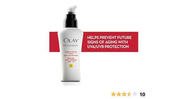 olay regenerist lotion with sunscreen