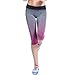 iSZEYU Yoga Pants for Women Workout Crop Capris Active Leggings Running Tights
