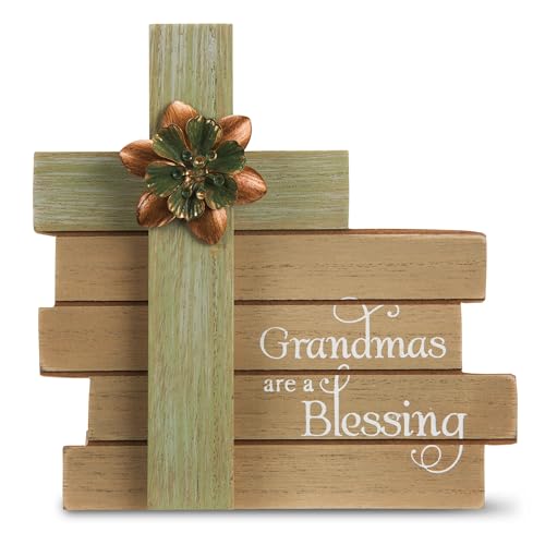 Pavilion Gift Company Simple Spirits - Grandmas are A Blessing Cross Plaque 6 I…