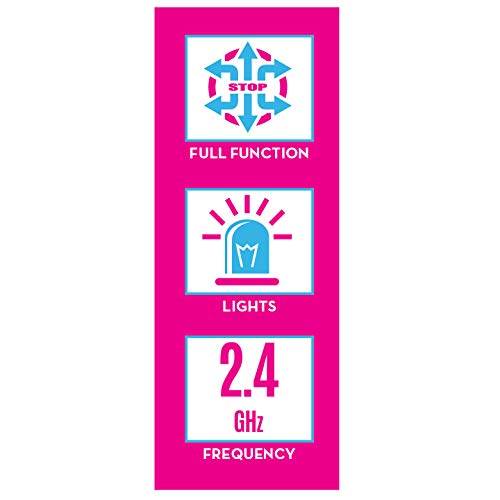 Barbie Remote Control (RC) Pink Convertible Car with Lights for Barbie Fashion Dolls, by Just