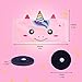 VCOM Kids Headphones, Volume Limited Girls Earphones with Thin Removable Speakers & Soft Washable Fleece Sleeping Headband 3.5mm Jack Compatible for iPad Kindle Tablet Laptop Smartphone(Pink Unicorn)