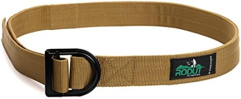 Rodut Survival Tactical Belt Military Belt CQB (Desert Sand Brown, Medium)