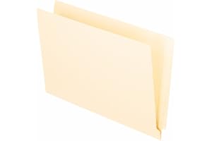 Pendaflex End Tab Folders, Full Tab, Legal, Manila, 100/Box