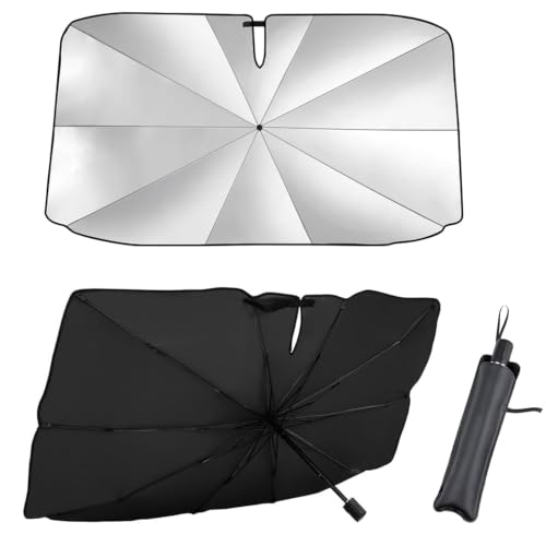 Car Windshield Sun Shade Umbrella,Car Sunshade,Foldable Windscreen Sunshade Car Front Windshield Sun Shade,UV & Heat Protection for Cars Trucks SUVs Inside(140 x 79cm)