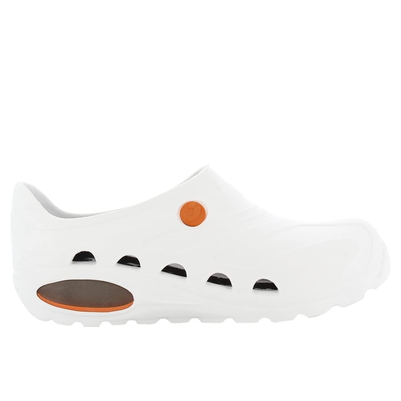 Safety Jogger Lightweight Clog Women - Slip On Clog for Men, Anti-Slip, Anti-Bacterial, Anti-Static and Anti-Fungal, White, UK 6/7, EU 39/40