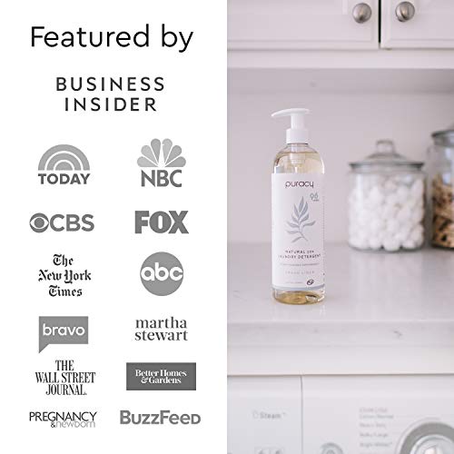 Puracy Natural Liquid Laundry Detergent, 192 Loads, Hypoallergenic, Effective, Fresh Linen, 24