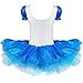 TIAOBU Girls Gymnastics Crystal Shoes Print Dance Ballet Leotard Tutu Dress Size 7-8