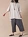 Mordenmiss Women's Summer Tee Shirt Oversized Top (Style 2-beige)