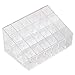 ReNext 24 Stand Transparent Plastic Trapezoid Makeup Cosmetic Organizer Display Stand