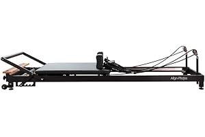 Align-Pilates R8-Pro Pilates Reformer | Light Commercial Studio Reformer with RC Spring Bar, Silent Pulley System, 4 Springs 