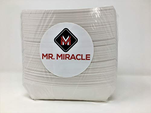 Mr. Miracle 7 Inch Paper Hot Dog Tray in White. Pack of 100. Disposable, Recyclable and Fully Biodegradable. Made in USA