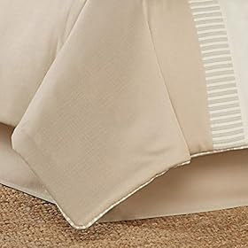 Five Queens Court Pamela 4 Piece Tropical Luxury Comforter Set, Sand, Cal King 110X96 41zwH3hilEL