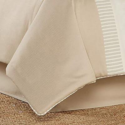 Five Queens Court Pamela 4 Piece Tropical Luxury Comforter Set, Sand, Cal King 110X96 41zwH3hilEL
