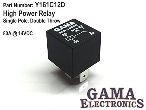 GAMA Electronics High Power 80 Amp Relay Single Pole, Double Throw SPDT
