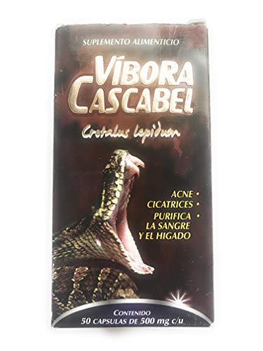 Vibora de Cascabel 150 Capsules 500mg ea. Cascabel Rattlesnake, Rattlesnake Vibora de Cascabel 150 Capsules 500mg ea. Cascabel Rattlesnake, Rattlesnake