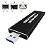 QNINE M.2 USB Enclosure, No Cable Needed, Use as External SSD with M.2 SATA SSD which is M+B Key, Ideal for WD Blue, Crucial MX500, Kingston A400, Samsung 860 EVO M.2 SATA SSD