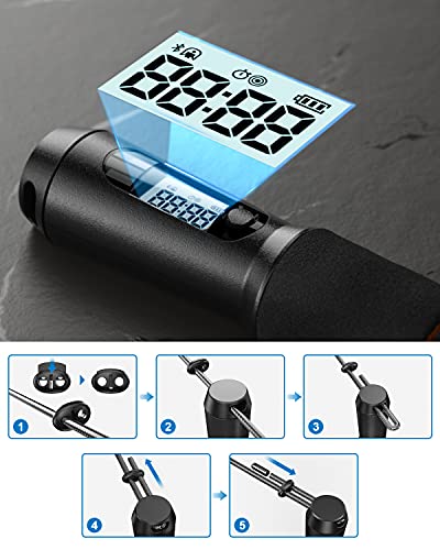 RENPHO-Cordless-Jump-Rope-Replacement-Weighted-Ball-Smart-Jump-Rope-018in45mm-Diameter-Handles-Not-Included-1-Pack