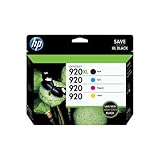Genuine HP 920XL Black + 920 Regular Capacity Cyan, Magenta, Yellow