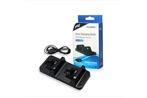 GDREAMER Dobe PS4 Dual Charging Dock Compact Station Black for PS4/PS4 Slim/ PS4 Pro Controller