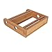 J JACKCUBE DESIGN JackCubeDesign 2 Tier Bamboo Spice Rack, Wooden Spice Bottle Holder Stand Organizer for Kitchen Countertop Worktop (12.76 x 2.76 x 10.8 inches) - MK377A