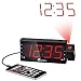 Vansky Digital Projection Alarm Clock Radio with Dimmer, 1.8