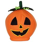 Beistle 00712 Plush Pumpkin Head Hat
