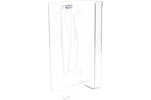 TrippNT 51211 Plastic Wall Mountable Kleenex Box Holder, 9-7/8" Width x 5-1/4" Height x 2-3/4" Depth, Small, Clear