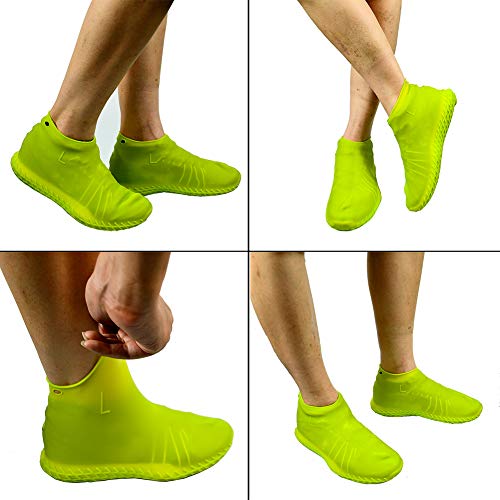 image for LEGELITE Reusable Silicone Waterproof Shoe Covers, No-Slip Silicone Ru