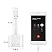 LYZZO Adapter and Splitter for iPhone 7/7 Plus/8/8 Plus/X, Headphone Jack Audio & Charge Cable at The Same time Data Sync Call Function (White)