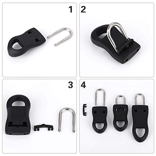 Home Life Zip Fixer - 16 Replacement Zipper Tags - Fix Your Favourite Coat or Suitcase - Thumbnail 6