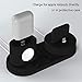 Charging Station Stand Compatible for Apple Watch and Nike+,not Charger (Black)