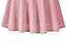 Urban CoCo Women's Basic Midi Skirt Versatile Stretchy Flared Casual High Waisted Skirt(Small, Pink-Long)