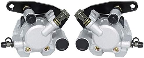 BINODA Motorcycle Front Brake Caliper Set For Yamaha Grizzly 660 2002-2008 YFM660 KODIAK 400 1999-2006 KODIAK 450 2003-2006 With Pads, (Color : Left and right)