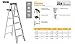 Louisville Ladder 3-Foot Aluminum Step Ladder, 225-Pound Capacity, AS4003