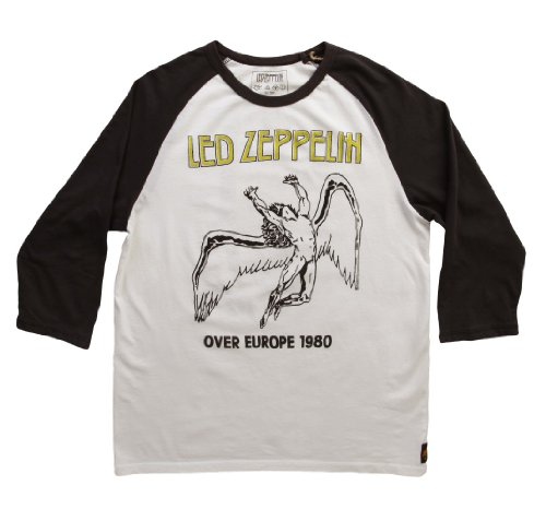 Led Zeppelin Over Europe 1980 Raglan T-Shirt