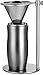 Gourmia GVD9320 Pour Over Stand Coffee Station - Freestanding Drip Coffee Stand with Reusable Stainless Steel Cone Filter - Make Coffee Directly into Mug, Cup or Thermos - Stainless Steel