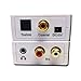 J-Tech Digital ® Premium Quality RCA L/R Analog Audio to Optical SPDIF/Coaxial Digital Converter with 3.5mm Jack Support Headphone/Speaker Outputs (Analog to Digital)
