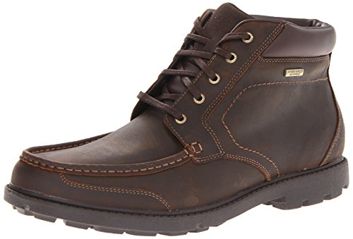 Rockport Men's Rugged Bucks Moc Boot Waterproof Dark Tan 13 M (D)