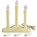 Holiday Joy - 3 Light Candle Candoliers Extra Bulbs - Great Electric Window Candle Lamp and Christmas Decorations (3 Lights)