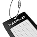 Luggage Tag Business Card Holder TUFFTAAG SINGLE Travel ID Bag Tag - Black