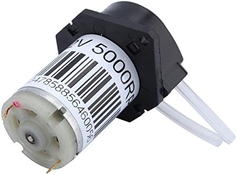 D-Mcark 12v Dc Diy Dosing Pump Peristaltic Dosing Head with Connector for Aquarium Lab Analytic