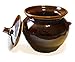 Bake & Serve 15 oz Ceramic Ramekin Bowl with Lid - set оf 4 - Country Kitchen Style Soup Stew Glazed Clay Pot Crocks - Oven-, Microwave- and Dishwasher- safe