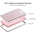 Galaxy J7 2017 Case, BENTOBEN Heavy Duty Shockproof Slim 3 Layers Hybrid Hard PC Soft Silicone Protective Phone Cover for Samsung Galaxy J7 V 2017 / J7 Prime / J7 Perx / J7 Sky Pro/Halo, Rose Gold