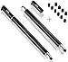 Bargains Depot (2 Pcs) [New Upgraded][0.18-inch Small Tip Series] 2-in-1 Stylus/Styli 5.5-inch L with 10 Replacement Rubber Tips -Black/Black