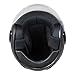 Fuel Helmets SH-WS0015 Open Face Helmet with Shield, Gloss Black, Medium