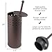 Home Intuition Bronze Vented Toilet Plunger and Canister Holder Drip Cup, 1 Pack